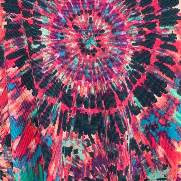 ❌DONATED❌Fuchsia Pink Multicolor Tie Dye Lightweight Tank Dress - Picture 7 of 8